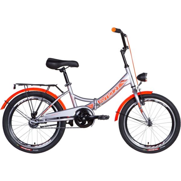 

Велосипед 20" Formula SMART серый с оранжевым (м) с фонарём 2021 (OPS-FR-20-068)