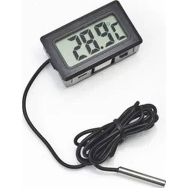 

Цифровой термометр с LCD и выносным датчиком Digital TPM-10 Черный (20053100255)
