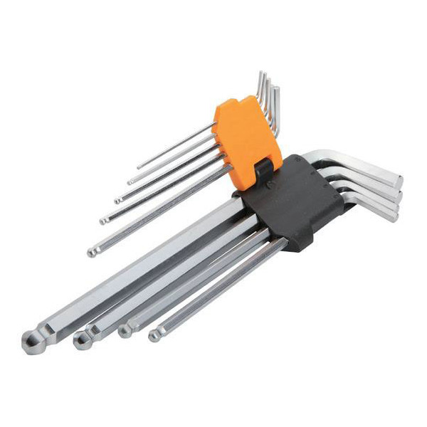 

Комплект ключей TORX с отверстием 9 шт Т10-Т50