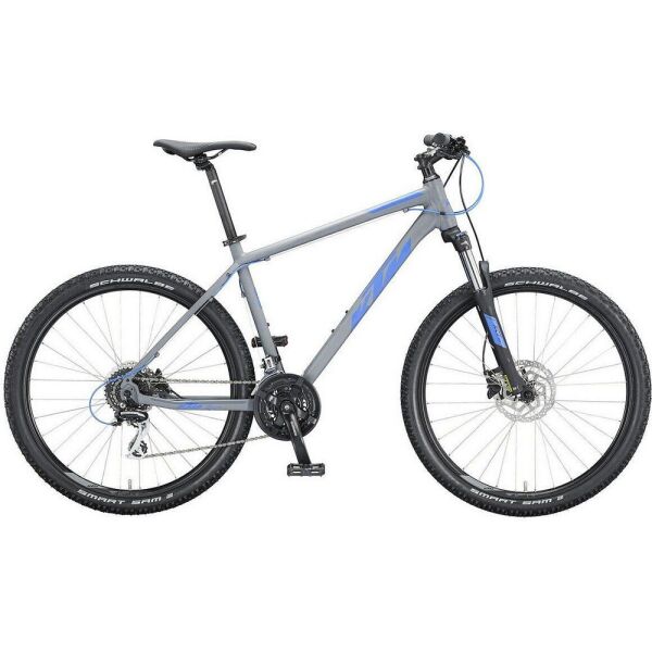 

Велосипед горный KTM Chicago Disc 27", рама M, 2020 (20156138) - серо-синий