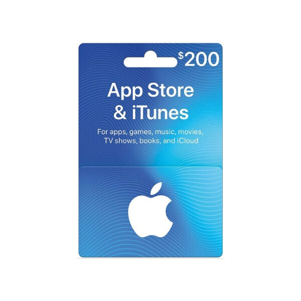 

Подарочная карта iTunes Apple / App Store Gift Card 200 usd, US-регион