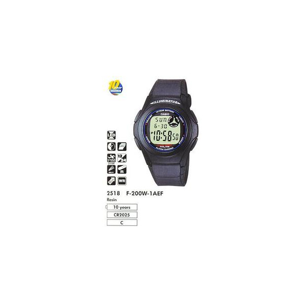 

Наручные часы Casio F-200W-1AEF