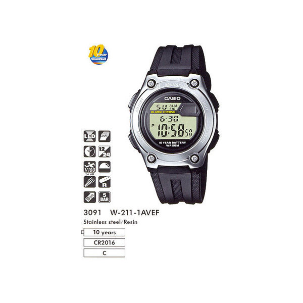 

Наручные часы Casio W-211-1AVEF