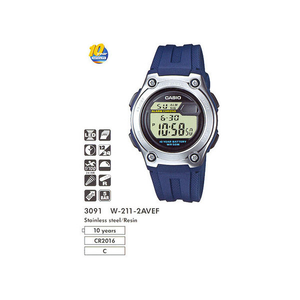 

Наручные часы Casio W-211-2AVEF