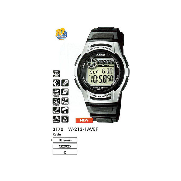 

Наручные часы Casio W-213-1AVEF