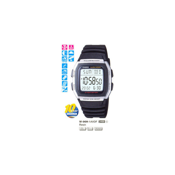 

Наручные часы Casio W-96H-1AVEF