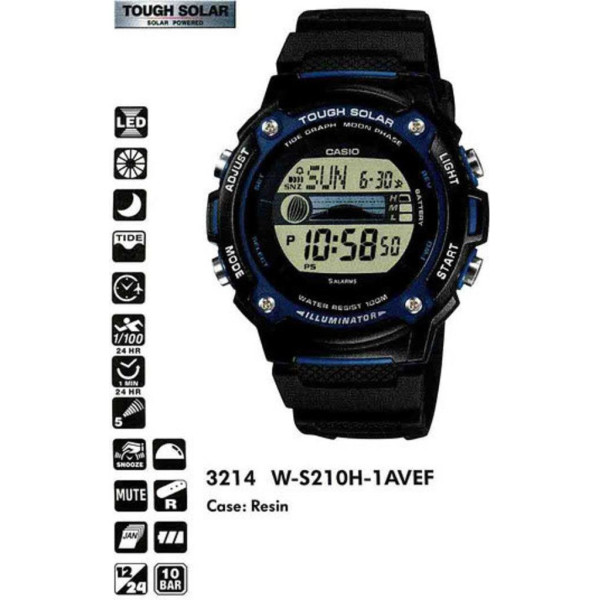 

Наручные часы Casio W-S210H-1AVEF