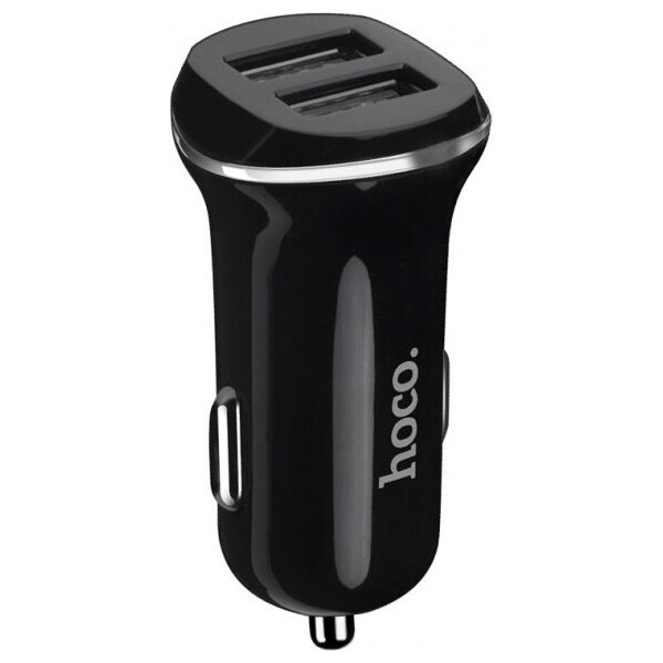 

Автомобильное зарядное устройство 2USB Hoco Z1 Black + USB Cable MicroUSB (2.1A)