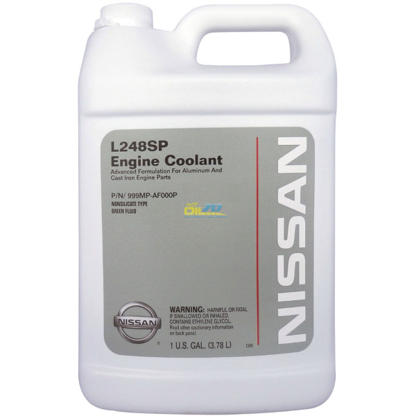 

Антифриз Nissan L248SP зелений, 3,78л (999MPAF000P)