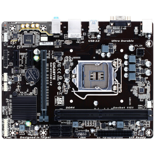 

GIGABYTE GA-H110M-S2 Socket 1151 DDR4 "Refurbished"