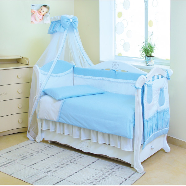 

детский Twins Magic sleep (8 элементов) голубой M-001
