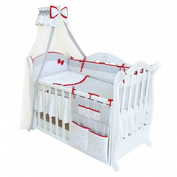 

детский Twins Premium (8 элементов) Starlet серо-красный P-020