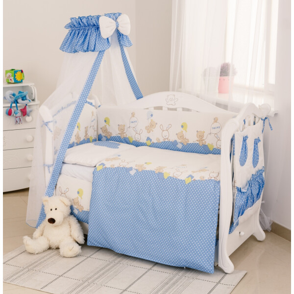 

Детский Twins Standart С-020 Горошки голубые (9816)