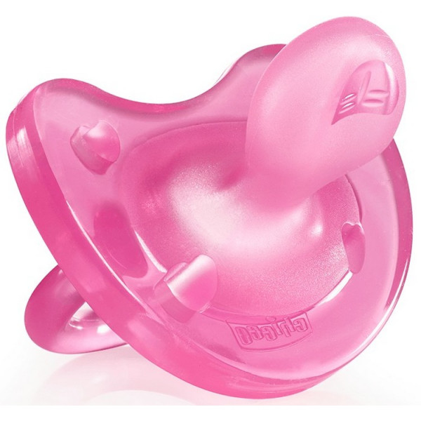 

Пустышка Chicco Physio Soft силиконовая от 0 до 6 месяцев 1шт. (Розовая) (02711.11)