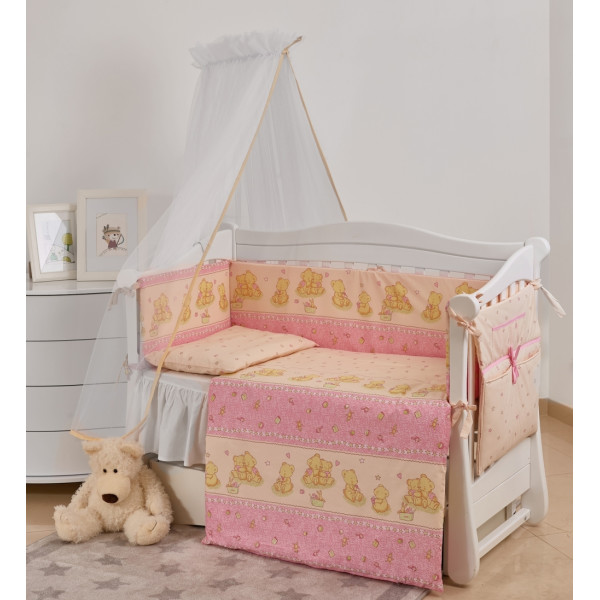

детский Twins Comfort New С-116 (7 элементов) Игрушки розовый