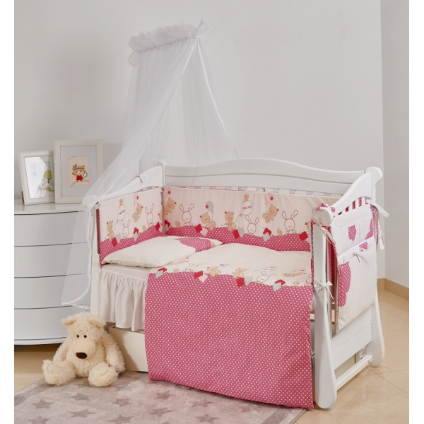 

детский Twins Comfort New С-119 (7 элементов) Горошек розовый