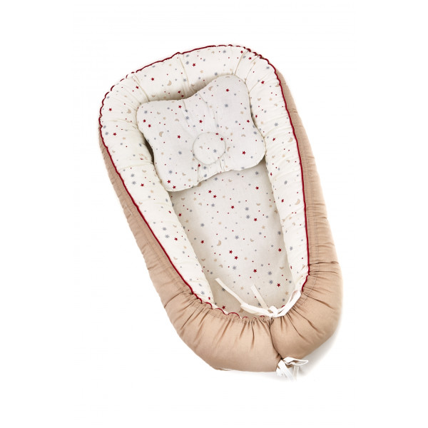 

Комплект постельного белья детский кокон гнездо Twins Starlet цвет beige