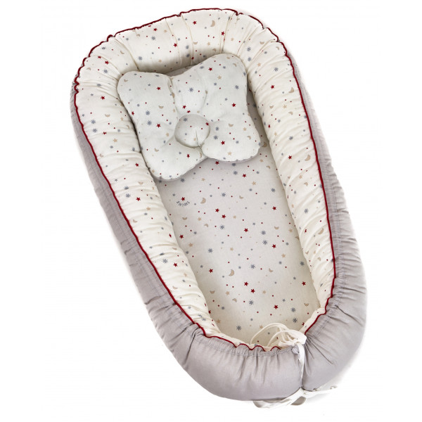 

Комплект постельного белья детский кокон гнездо Twins Starlet цвет grey