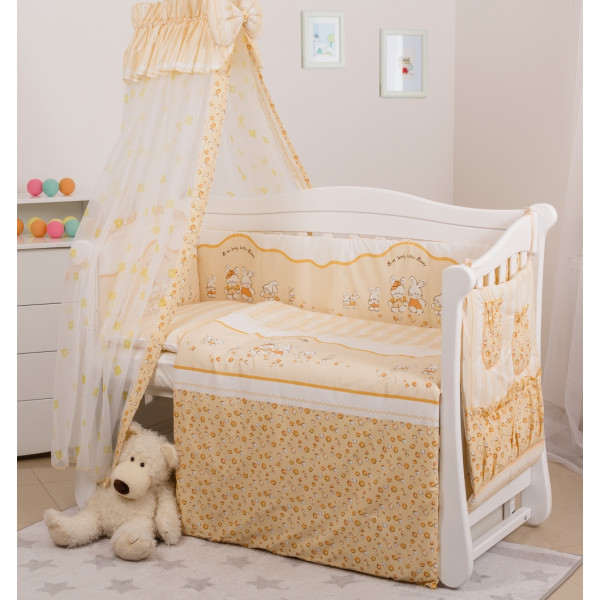 

Комплект постельного белья детский Twins Standart С-023 Зайчики на полосках