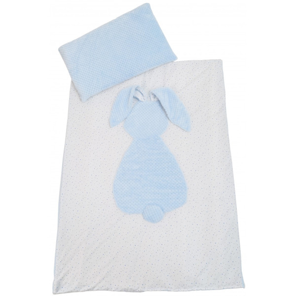 

Плед детский и подушка Twins Кролик 120х90 blue
