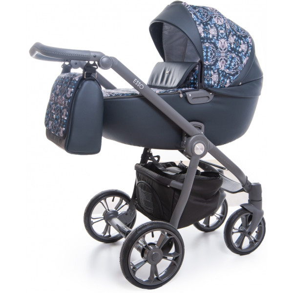 

Детская коляска универсальная 2 в 1 Roan Esso Blue Sequins