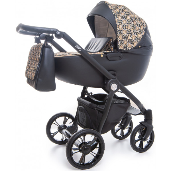 

Детская коляска универсальная 2 в 1 Roan Esso Gold & Black Ornaments