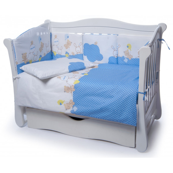 

детский Twins Comfort (4 элемента) Горошек голубой