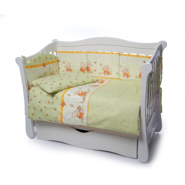 

Комплект постельного белья детский Twins Comfort (4 элемента) Медуны зеленый