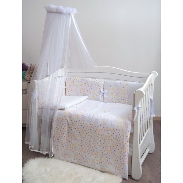 

Комплект постельного белья Twins Eco Line New E-023 6 элементов Bunnies pink (9610)