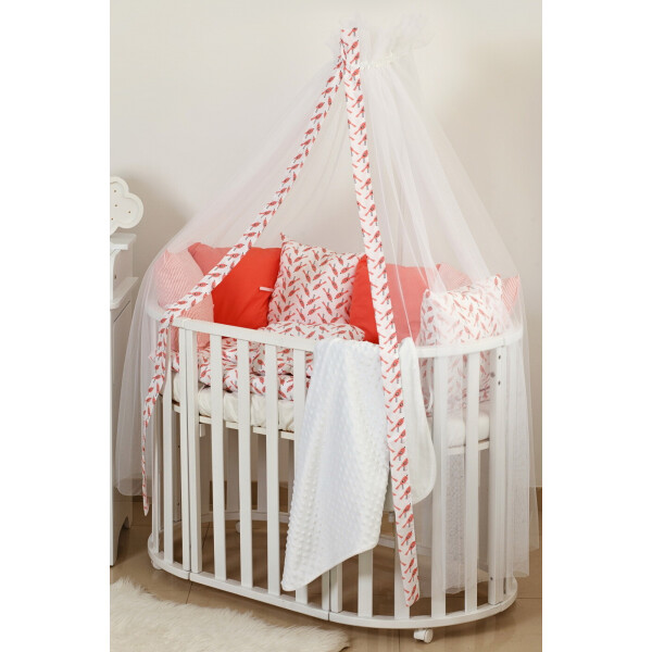 

Постельный комплект 8 эл Twins Dolce Птички 4064-DB-405, coral, коралловый