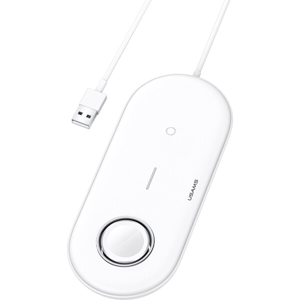 

Индукционное зарядное устройство USAMS 2IN1 CD119WH01 white