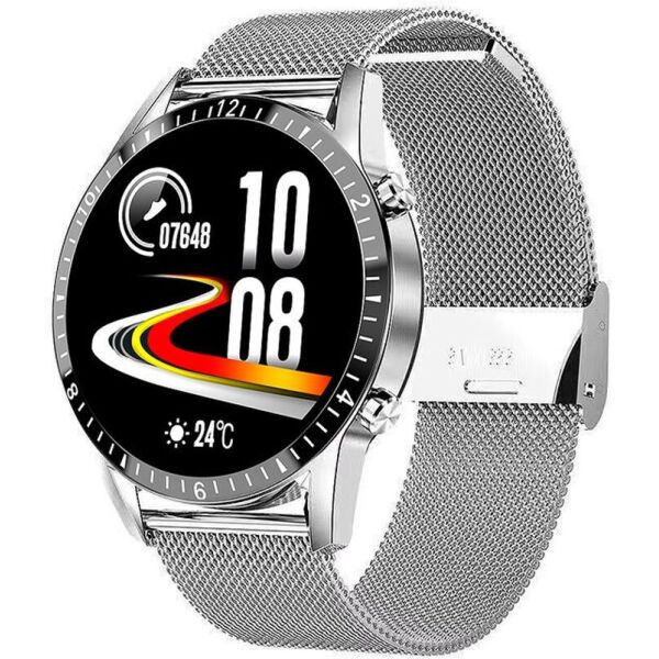 

Смарт-часы Lemfo L13 Silver + кожаный ремешок