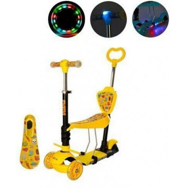 

Самокат 5в1 iTrike Maxi JR 3-077-B (yellow)