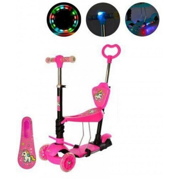 

Самокат 5в1 iTrike Maxi JR 3-077-B (pink)