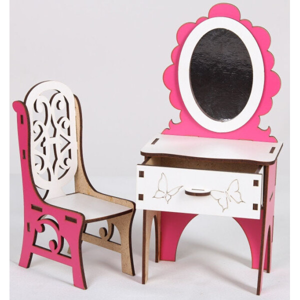 

Кукольный набор Topovik трюмо и стульчик розовый BETБ35р