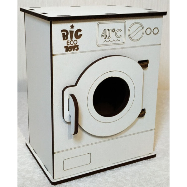 

Кукольная стиральная машинка Topovik белая BETБ26б