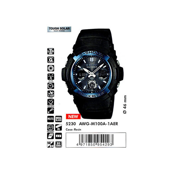 

Наручные часы Casio AWG-M100A-1AER