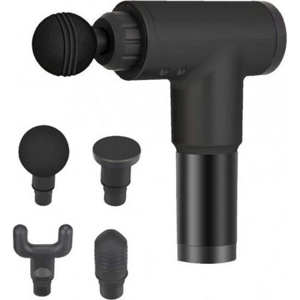 

Массажер портативный мышечный Fascial Gun HF-280 Black, 6 скоростей