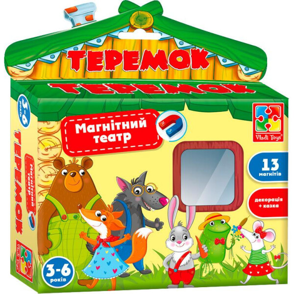 

Игра настольная Vladi Toys Магнитный театр. Теремок VT3206-25 (укр)