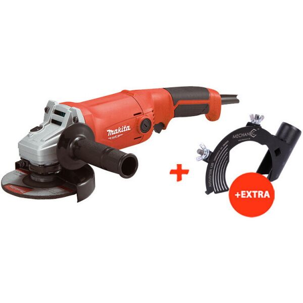 

Угловая шлифмашина Makita M9002 + защитный кожух от пыли Mechanic Air Duster 125 мм для болгарки (M9002X)