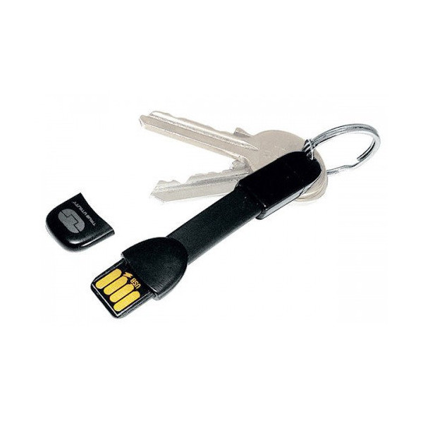

Брелок-переходник USB-микро USB, чёрный True Utility (290В)