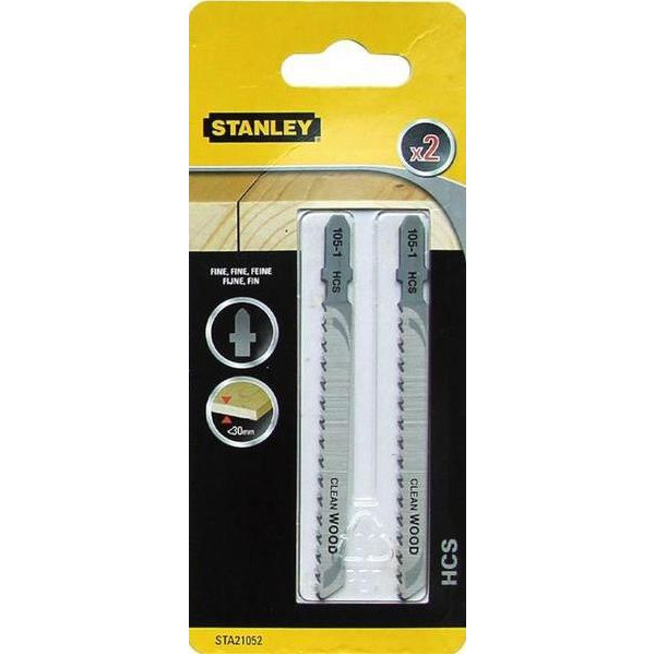 

STANLEY по дереву, 100X72,5мм, РЕЗ 30мм, Т, 2шт