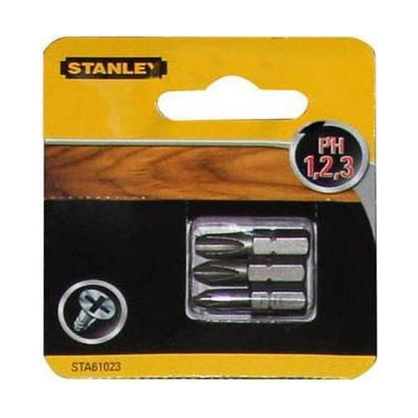 

STANLEY PH1, PH2, PH3, 25мм, 3шт