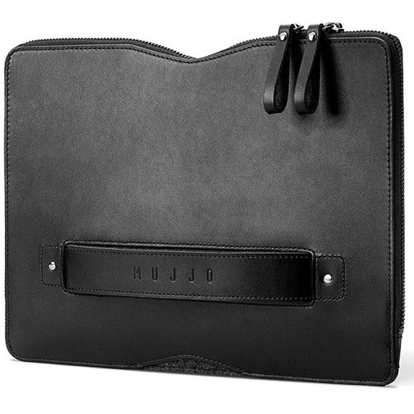 

Кожаный чехол-сумка MUJJO Carry-On Folio Sleeve Black для MacBook 12