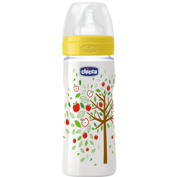 

Бутылочка для кормления Chicco Well-Being 330мл. 4+ мес (20635.30.50)