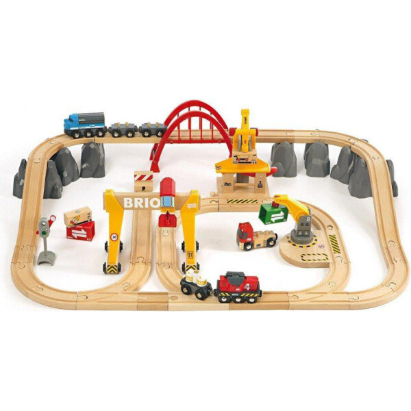 

Железная дорога BRIO World НАБОР Делюкс Город с аэропортом, гаванью, фермой и автостанцией 33766