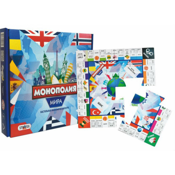 

Настольная игра Strateg Монополия мира LUX (7007)