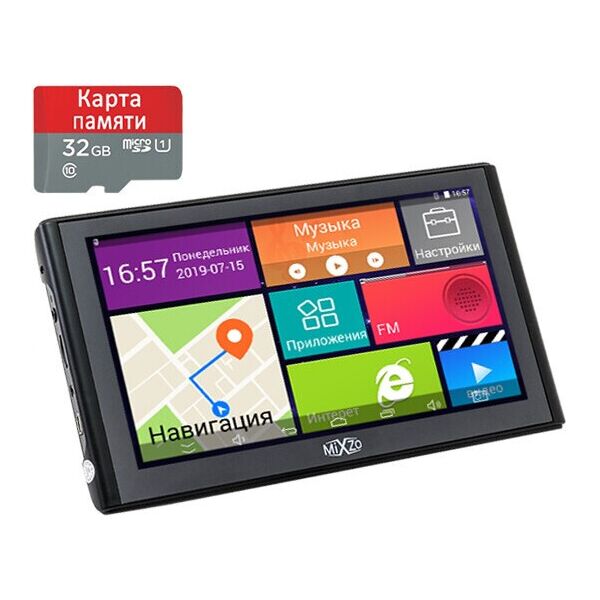 

Навигатор MiXzo MX-760i 16GB ROM + Карта памяти 32GB