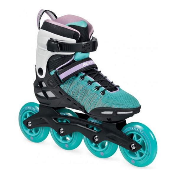 

Роликовые коньки POWERSLIDE 16 940604 PHU LAMBDA Pure black/teal 38,0