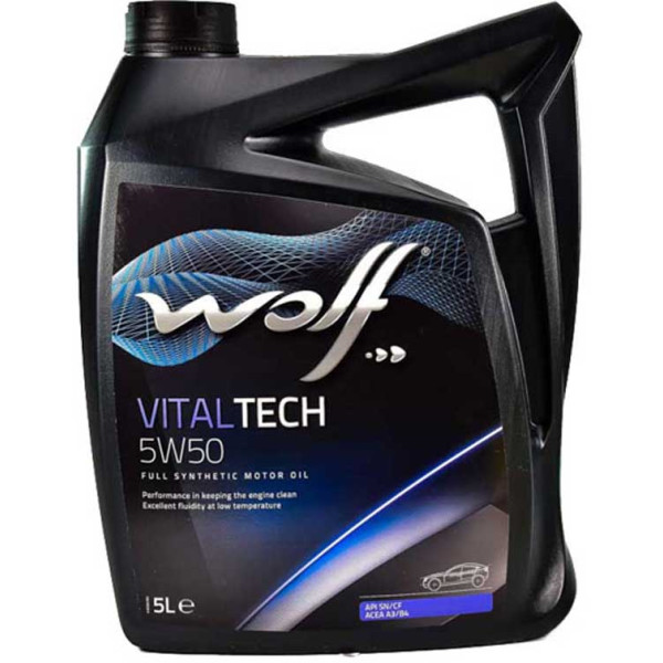 

Моторное масло WOLF VITALTECH 10W-60 M, 5л (8335808)